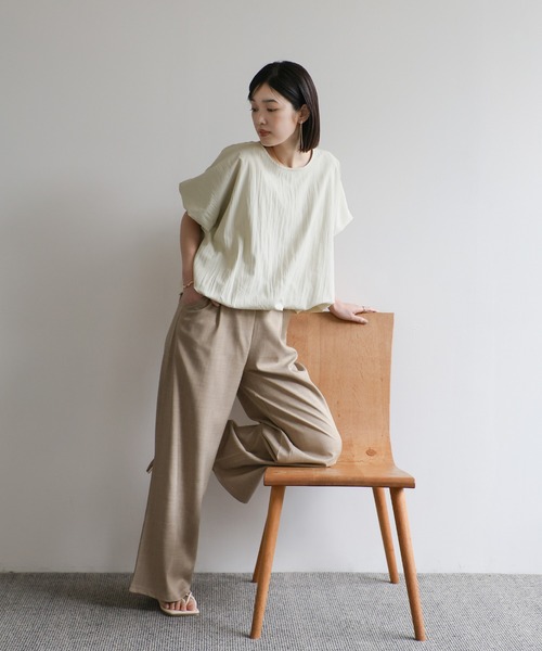 セール】【Et】バルーンハーフスリーブブラウス（シャツ