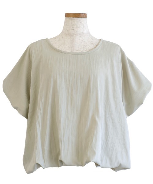 select MOCA Et(セレクトモカエト)の「【Et】Balloon Half-Sleeve Blouse(シャツ/ブラウス・レディース・グレイッシュベージュ/ブラック・FREE)」の18枚目の写真