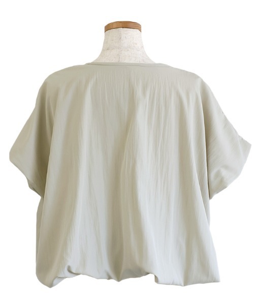 select MOCA Et(セレクトモカエト)の「【Et】Balloon Half-Sleeve Blouse(シャツ/ブラウス・レディース・グレイッシュベージュ/ブラック・FREE)」の20枚目の写真