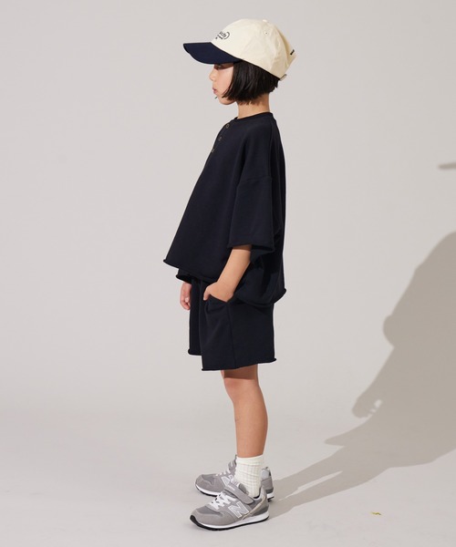 PAIRMANON STREET（ペアマノンストリート）の「【PAIRMANON STREET】裏毛 ヘンリーネック リラックス セットアップ（セットアップ・キッズ・レッド系その他/ピンク/グレー/ブラック/パープル・90/100/110/120/130/140/150/160）」の12枚目の写真