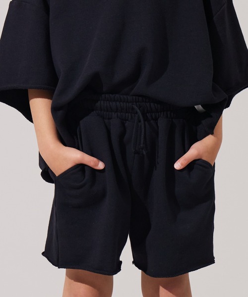 PAIRMANON STREET（ペアマノンストリート）の「【PAIRMANON STREET】裏毛 ヘンリーネック リラックス セットアップ（セットアップ・キッズ・レッド系その他/ピンク/グレー/ブラック/パープル・90/100/110/120/130/140/150/160）」の16枚目の写真