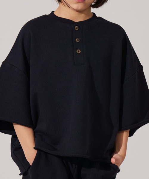 PAIRMANON STREET（ペアマノンストリート）の「【PAIRMANON STREET】裏毛 ヘンリーネック リラックス セットアップ（セットアップ・キッズ・レッド系その他/ピンク/グレー/ブラック/パープル・90/100/110/120/130/140/150/160）」の17枚目の写真