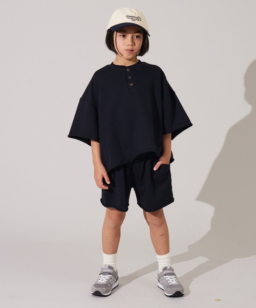 PAIRMANON STREET（ペアマノンストリート）の「【PAIRMANON STREET】裏毛 ヘンリーネック リラックス セットアップ（セットアップ・キッズ・レッド系その他/ピンク/グレー/ブラック/パープル・90/100/110/120/130/140/150/160）」の18枚目の写真