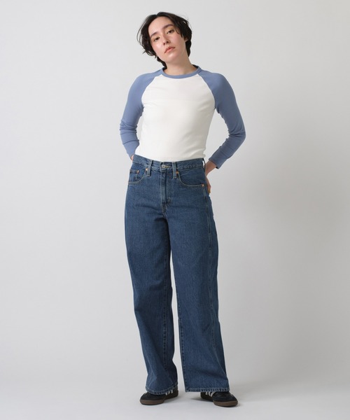 Levi's（リーバイス）の「Levi's/リーバイス ユーロ スポーツTシャツ（Tシャツ/カットソー・レディース・ブルー・XS/S/M）」の5枚目の写真