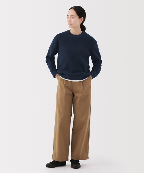 ドゥーズィエムクラス★ワッフル編み クルーネックニット ネイビー FREE ワッフル編み クルーネックニット[IT46-12B002]｜URBAN RESEARCH