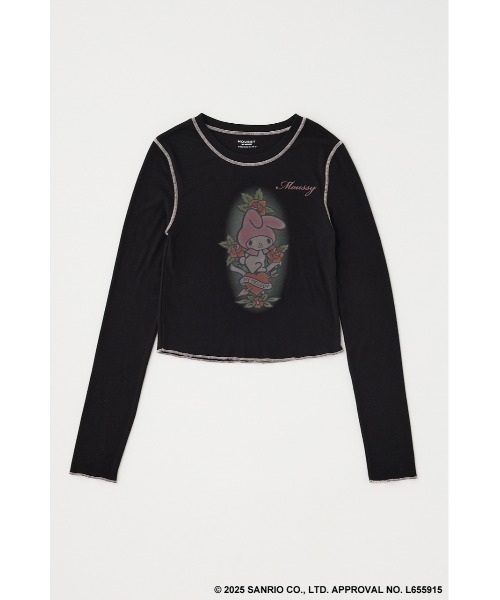 MOUSSY(マウジー)の「MM KU HEART ロングスリーブTシャツ(Tシャツ/カットソー・レディース・ブラック/ホワイト・FREE)」の16枚目の写真