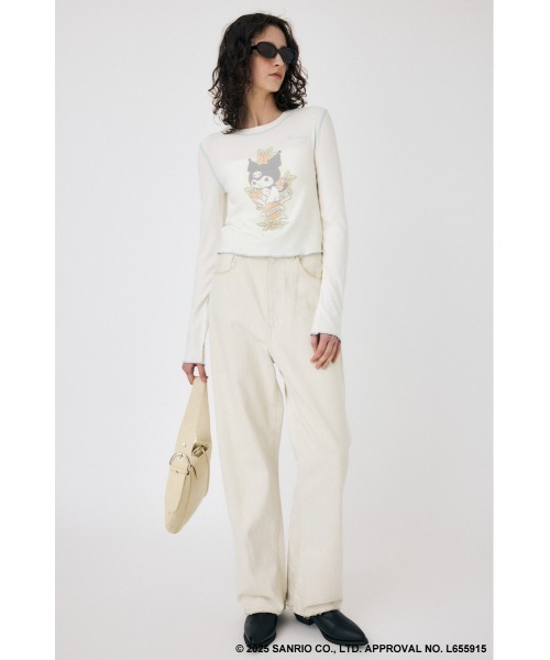 MOUSSY(マウジー)の「MM KU HEART ロングスリーブTシャツ(Tシャツ/カットソー・レディース・ブラック/ホワイト・FREE)」の18枚目の写真