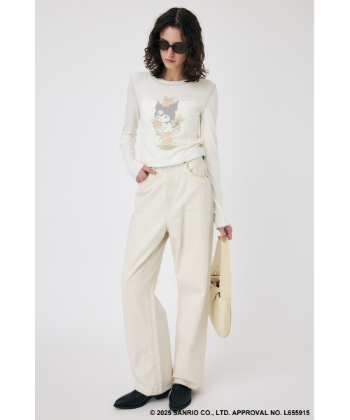 MOUSSY(マウジー)の「MM KU HEART ロングスリーブTシャツ(Tシャツ/カットソー・レディース・ブラック/ホワイト・FREE)」の19枚目の写真