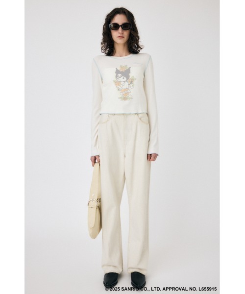MOUSSY(マウジー)の「MM KU HEART ロングスリーブTシャツ(Tシャツ/カットソー・レディース・ブラック/ホワイト・FREE)」の20枚目の写真