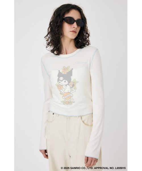 MOUSSY(マウジー)の「MM KU HEART ロングスリーブTシャツ(Tシャツ/カットソー・レディース・ブラック/ホワイト・FREE)」の21枚目の写真