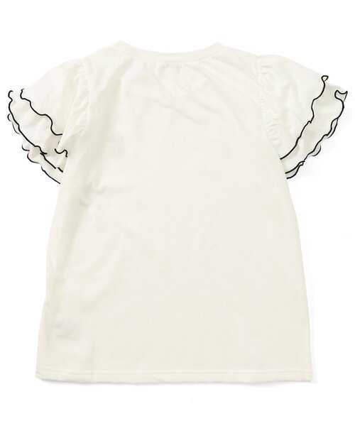 algy（アルジー）の「肩フリル半袖T（Tシャツ/カットソー・キッズ・ピンク/オフホワイト/グレー・SMALL/MEDIUM/X-SMALL/XX-SMALL）」の8枚目の写真