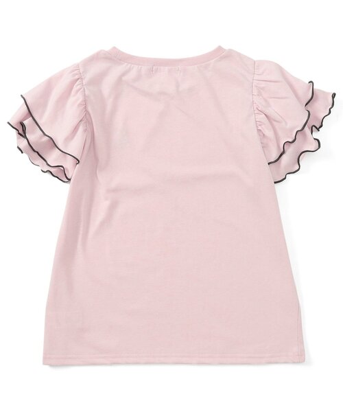 algy（アルジー）の「肩フリル半袖T（Tシャツ/カットソー・キッズ・ピンク/オフホワイト/グレー・SMALL/MEDIUM/X-SMALL/XX-SMALL）」の9枚目の写真