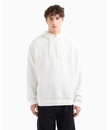 ARMANI EXCHANGE | 【A|X アルマーニ エクスチェンジ】オールオーバージャカードロゴ フーデッドスウェットプルオーバー(スウェット)
