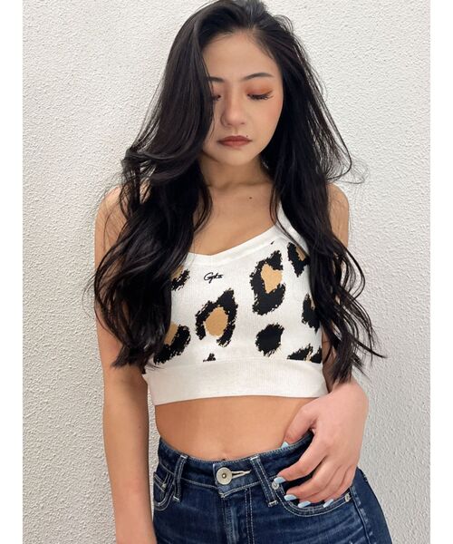 GYDA（ジェイダ）の「Gydaレオパードビスチェ（キャミソール・レディース・ベージュ/グレー・FREE）」の5枚目の写真