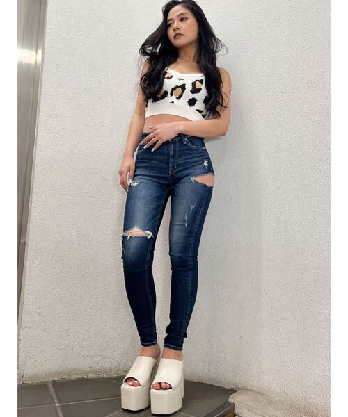 GYDA（ジェイダ）の「Gydaレオパードビスチェ（キャミソール・レディース・ベージュ/グレー・FREE）」の6枚目の写真