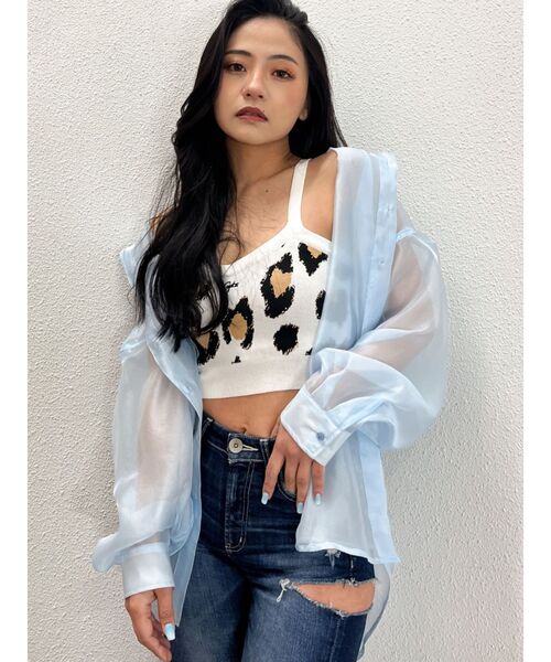 GYDA（ジェイダ）の「Gydaレオパードビスチェ（キャミソール・レディース・ベージュ/グレー・FREE）」の9枚目の写真