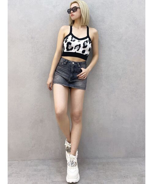 GYDA（ジェイダ）の「Gydaレオパードビスチェ（キャミソール・レディース・ベージュ/グレー・FREE）」の14枚目の写真