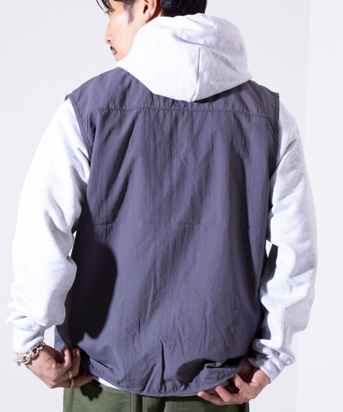 FREDY MAC（フレディーマック）の「【FREDYMAC/フレディマック】ナイロン フィッシングベスト（ベスト・メンズ・チャコールグレー/アイボリー・M/L）」の6枚目の写真