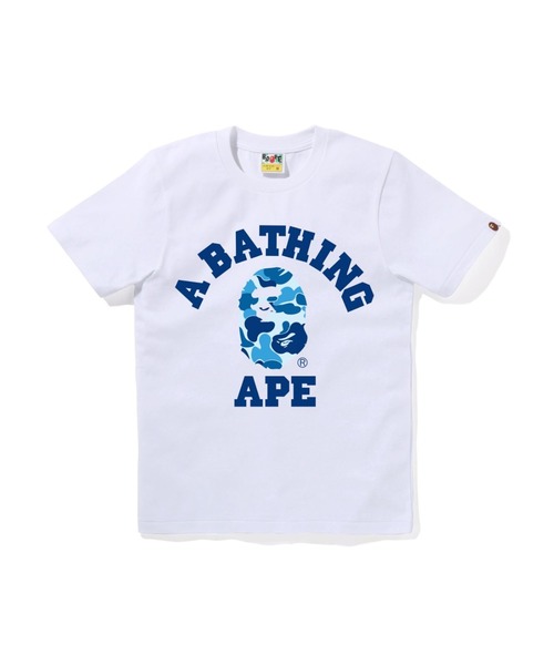 A BATHING APE(アベイシングエイプ)の「ABC CAMO COLLEGE TEE(Tシャツ/カットソー・レディース・ホワイト×ピンク/ブラック×ブルー/ブラック×ピンク/ホワイト×ブルー/ホワイト×グリーン/ブラック×グリーン・MEDIUM/SMALL/XX-SMALL/X-SMALL)」の3枚目の写真