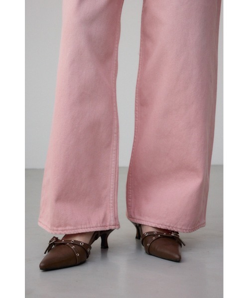 AZUL by moussy(アズールバイマウジー)の「AZUL DENIM カラーワイドデニム(デニムパンツ・レディース・ライトブラウン/ライトピンク・SMALL/MEDIUM)」の22枚目の写真