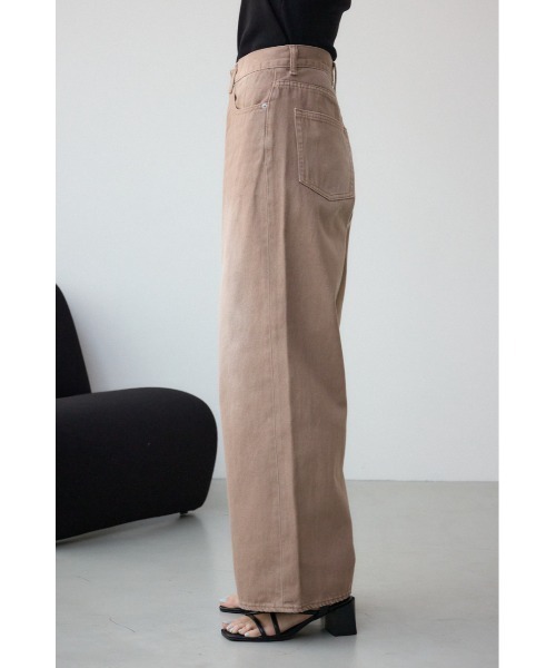 AZUL by moussy(アズールバイマウジー)の「AZUL DENIM カラーワイドデニム(デニムパンツ・レディース・ライトブラウン/ライトピンク・SMALL/MEDIUM)」の7枚目の写真