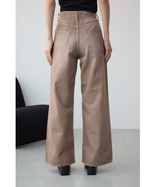 AZUL by moussy(アズールバイマウジー)の「AZUL DENIM カラーワイドデニム(デニムパンツ・レディース・ライトブラウン/ライトピンク・SMALL/MEDIUM)」の8枚目の写真
