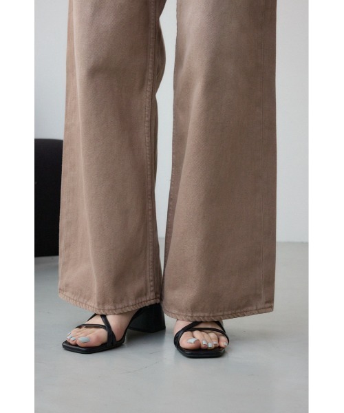 AZUL by moussy(アズールバイマウジー)の「AZUL DENIM カラーワイドデニム(デニムパンツ・レディース・ライトブラウン/ライトピンク・SMALL/MEDIUM)」の12枚目の写真