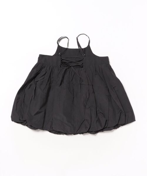 repipi armario(レピピ アルマリオ)の「【girly line】バルーンキャミワンピース(ワンピース・キッズ・ブラック/ホワイト・LARGE/SMALL/MEDIUM)」の17枚目の写真