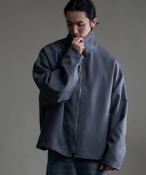 CALIFORNIA OUTFITTERS(カリフォルニア アウトフィッターズ)の「3C1 ポリトロ ハイスタンドカラー ブルゾン(ブルゾン・メンズ・チャコール/ホワイト/ブルー・M/L/XL)」の6枚目の写真
