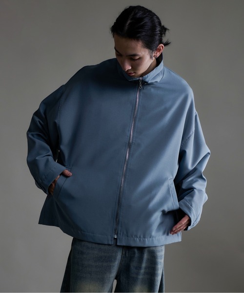 CALIFORNIA OUTFITTERS(カリフォルニア アウトフィッターズ)の「3C1 ポリトロ ハイスタンドカラー ブルゾン(ブルゾン・メンズ・チャコール/ホワイト/ブルー・M/L/XL)」の9枚目の写真