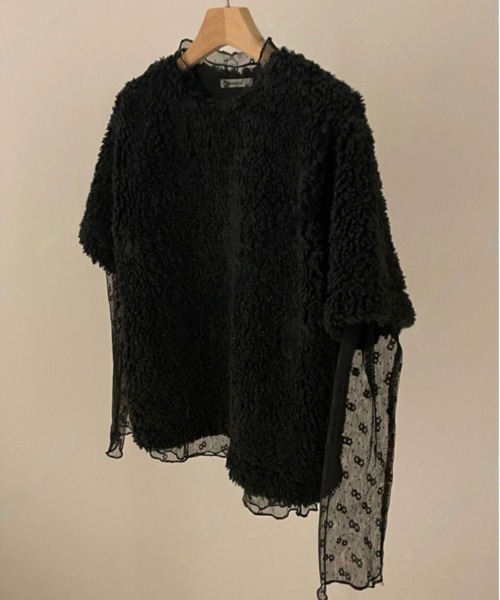 Per sist ence(パーシエンス)の「フラワードットシースルーカットソー(Tシャツ/カットソー・レディース・ホワイト/ブラック・FREE)」の22枚目の写真