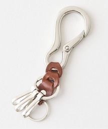 JEANS MATE（ジーンズメイト）の「栃木レザー 編みベルト付き ダルマカラビナ キーホルダー 日本製（キーホルダー）」