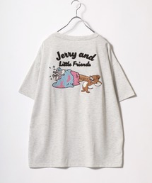 WARNER TOM＆JERRY（トムとジェリー）キャラクターサガラ刺繍半袖Tシャツ レディース