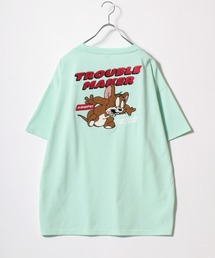 WARNER TOM＆JERRY（トムとジェリー）キャラクターサガラ刺繍半袖Tシャツ レディース