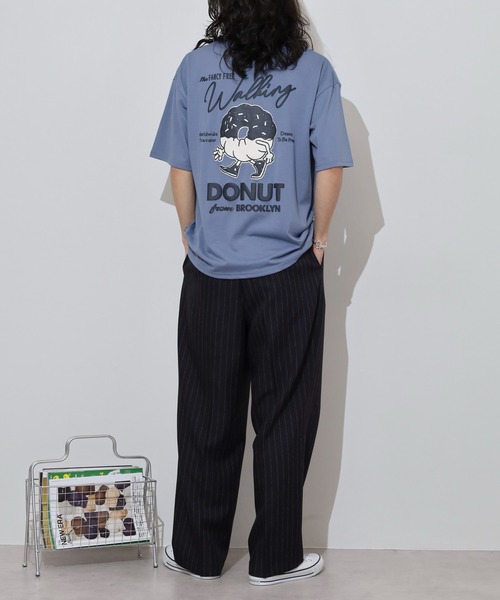 FUNALIVE(ファンアライブ)の「WALKING DONUT ワイド半袖Tシャツ(Tシャツ/カットソー・メンズ・ホワイト/ブラック/サックスブルー/ブラウン・L/LL/M)」の19枚目の写真