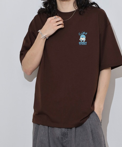 FUNALIVE(ファンアライブ)の「WALKING DONUT ワイド半袖Tシャツ(Tシャツ/カットソー・メンズ・ホワイト/ブラック/サックスブルー/ブラウン・L/LL/M)」の8枚目の写真