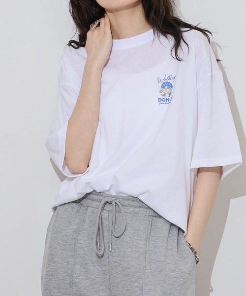FUNALIVE(ファンアライブ)の「WALKING DONUT ワイド半袖Tシャツ(Tシャツ/カットソー・メンズ・ホワイト/ブラック/サックスブルー/ブラウン・L/LL/M)」の21枚目の写真