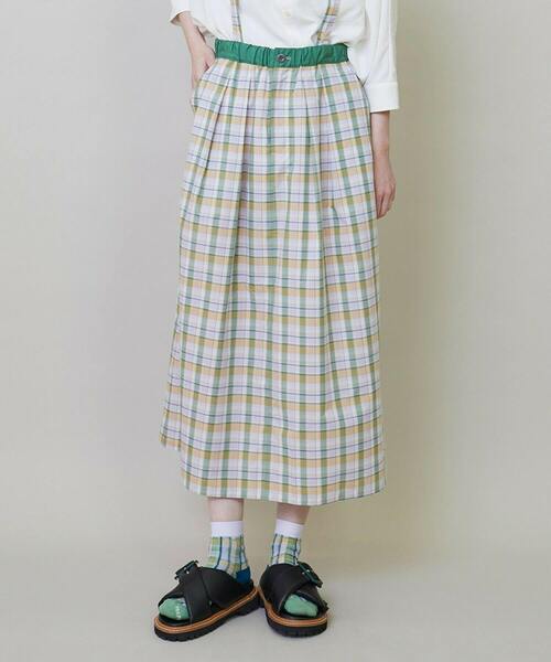 FRAPBOIS(フラボア)の「マドラスビュー スカート(スカート・レディース・ピンク系その他/パープル系その他・1)」の2枚目の写真