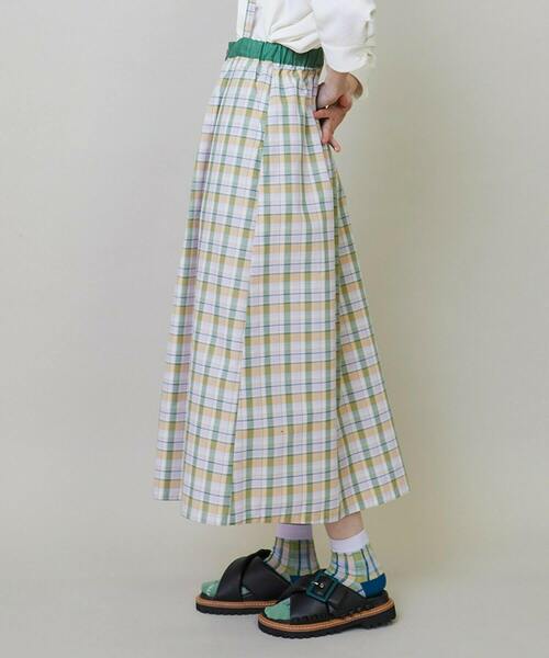 FRAPBOIS(フラボア)の「マドラスビュー スカート(スカート・レディース・ピンク系その他/パープル系その他・1)」の3枚目の写真