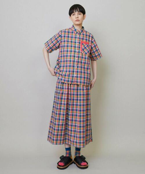 FRAPBOIS(フラボア)の「マドラスビュー スカート(スカート・レディース・ピンク系その他/パープル系その他・1)」の17枚目の写真