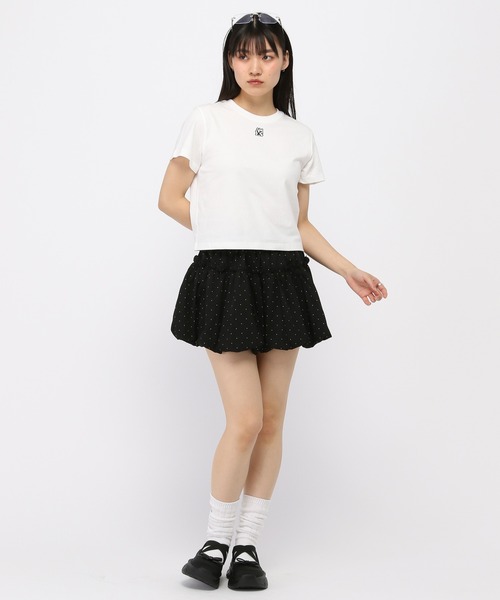 AMESWORLDWIDE(アメスワールドワイド)の「AMES WORLDWIDE /スモールロゴクロップT(Tシャツ/カットソー・レディース・ブルー/チャコール/ホワイト/レッド・FREE)」の15枚目の写真