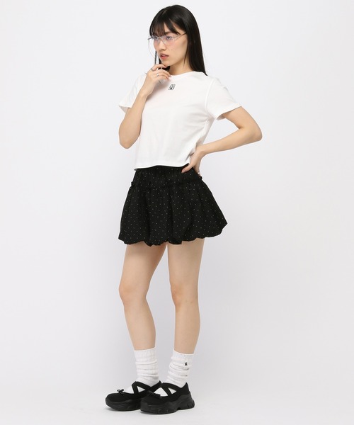 AMESWORLDWIDE(アメスワールドワイド)の「AMES WORLDWIDE /スモールロゴクロップT(Tシャツ/カットソー・レディース・ブルー/チャコール/ホワイト/レッド・FREE)」の17枚目の写真