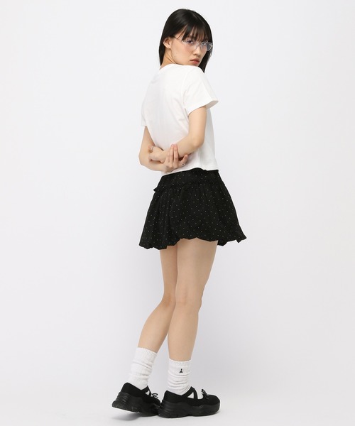 AMESWORLDWIDE(アメスワールドワイド)の「AMES WORLDWIDE /スモールロゴクロップT(Tシャツ/カットソー・レディース・ブルー/チャコール/ホワイト/レッド・FREE)」の18枚目の写真