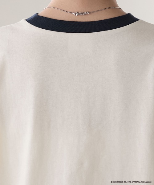 セール】【My Melody × forksy.】ワンポイントデザイン クルーネック