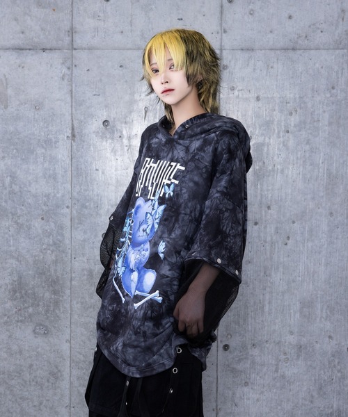 新品タグ付き Amilige アミリージュ サイコ ベア くま パーカー 水色 2025年最新】Amiligeくま＃AMILIGEパーカーの人気アイテム