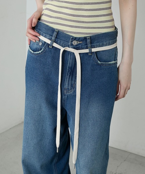 パンツ BEEDEN L EYELET SEMI LOOSE DENIM S パンツ BEEDEN L EYELET SEMI LOOSE DENIM S METAL EYELET SEMI