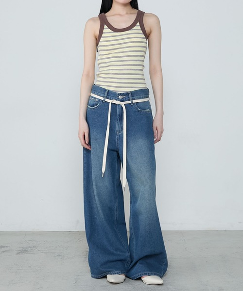 パンツ BEEDEN L EYELET SEMI LOOSE DENIM / M METAL EYELET SEMI LOOSE DENIM – BEEDEN