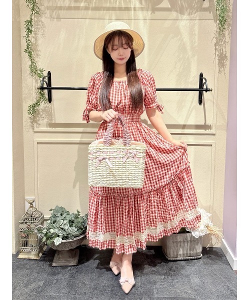 Maison de FLEUR（メゾンドフルール）の「リボンスリットパイピングハット（ハット・レディース・ブラック/ベージュ・FREE）」の20枚目の写真