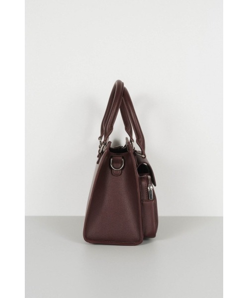 Knuth Marf(クヌースマーフ)の「multi pocket hand bag(ハンドバッグ・レディース・ブラック/ワインレッド・ONE SIZE)」の18枚目の写真