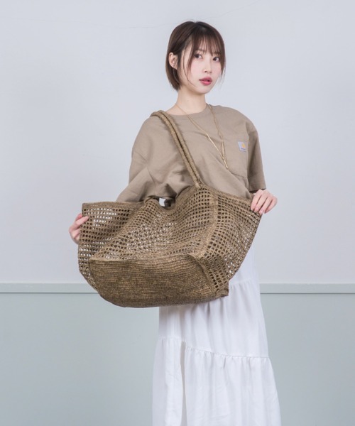 Mal. 【新品未使用】ラフィア かごバッグ 2024年 ラフィア・ウイッカー かごバックからの夏Bags